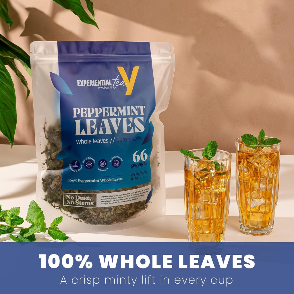 PEPPERMINT BLISS Premium Herbal Tea HARVESTED FROM THE HEART OF MOROCCO