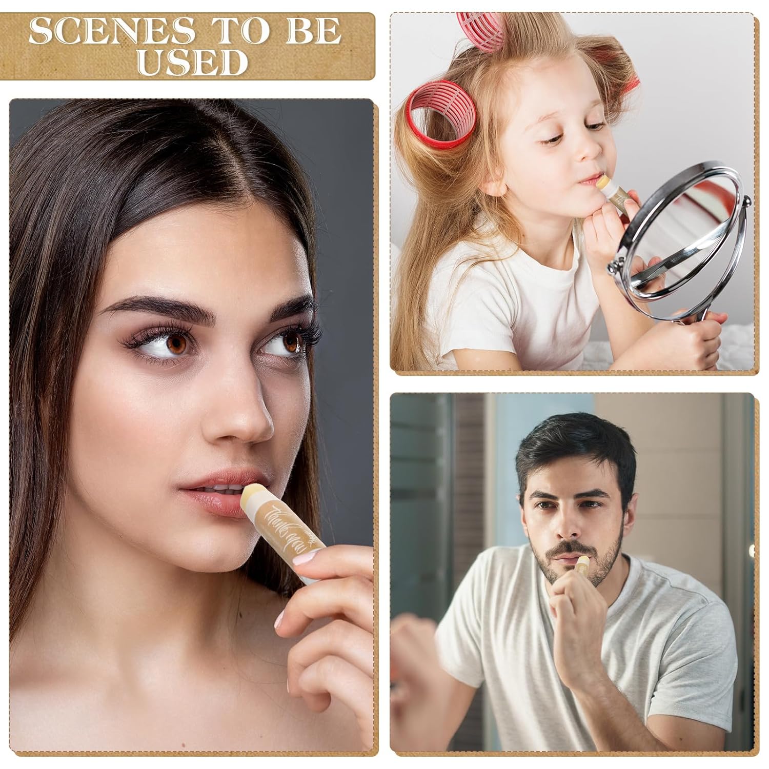 Leelosp Wedding Thank You Lip Balm Bulk Small Natural Moisturizing Mini Balm Lip Care Product Include Organza Bag and Appreciation Card for Women Baby Shower Favors, 5 Fragrance (100 Sets)