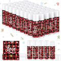 Dunzy 50 Pcs Christmas Lip Balm Bulk Red and Black Buffalo Plaid Christmas Gift for Women Moisturizing Lip Care Product for Seasonal Winter Holiday Xmas Party Gift