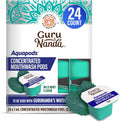 GuruNanda Aqua Pods Pre-Measured Concentrated Mouthwash for GuruNanda Water Flosser 4.0, Fluoride & Alcohol-Free, Wild Mint Flavor, Travel-Friendly, 24 Count