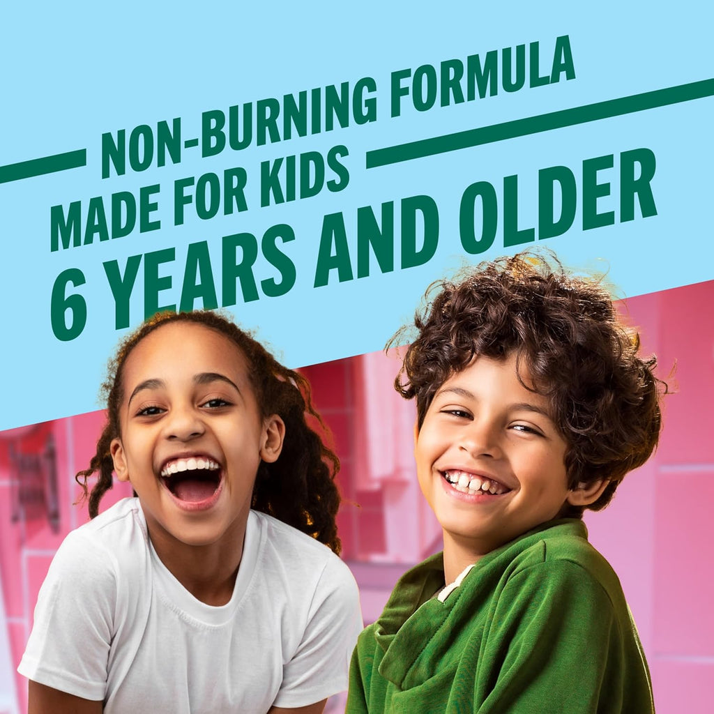 TheraBreath Kids Organic Wacky Watermelon Mouthwash with Fluoride, Anticavity, Dentist Formulated, 16 Fl Oz