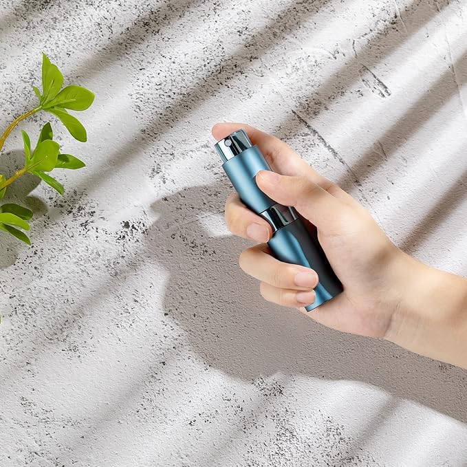 Lisapack Atomizer Perfume 8ML Spray Bottle for Travel (7PCS), Empty Refillable Cologne Dispenser, Portable Sprayer for Men and Women (Multi-colored)