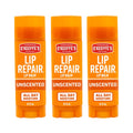 O'Keeffe's Lip Repair Unscented Lip Balm for Dry, Cracked Lips - Stick (3 Pack) - Moisturizer for Very Dry Lips