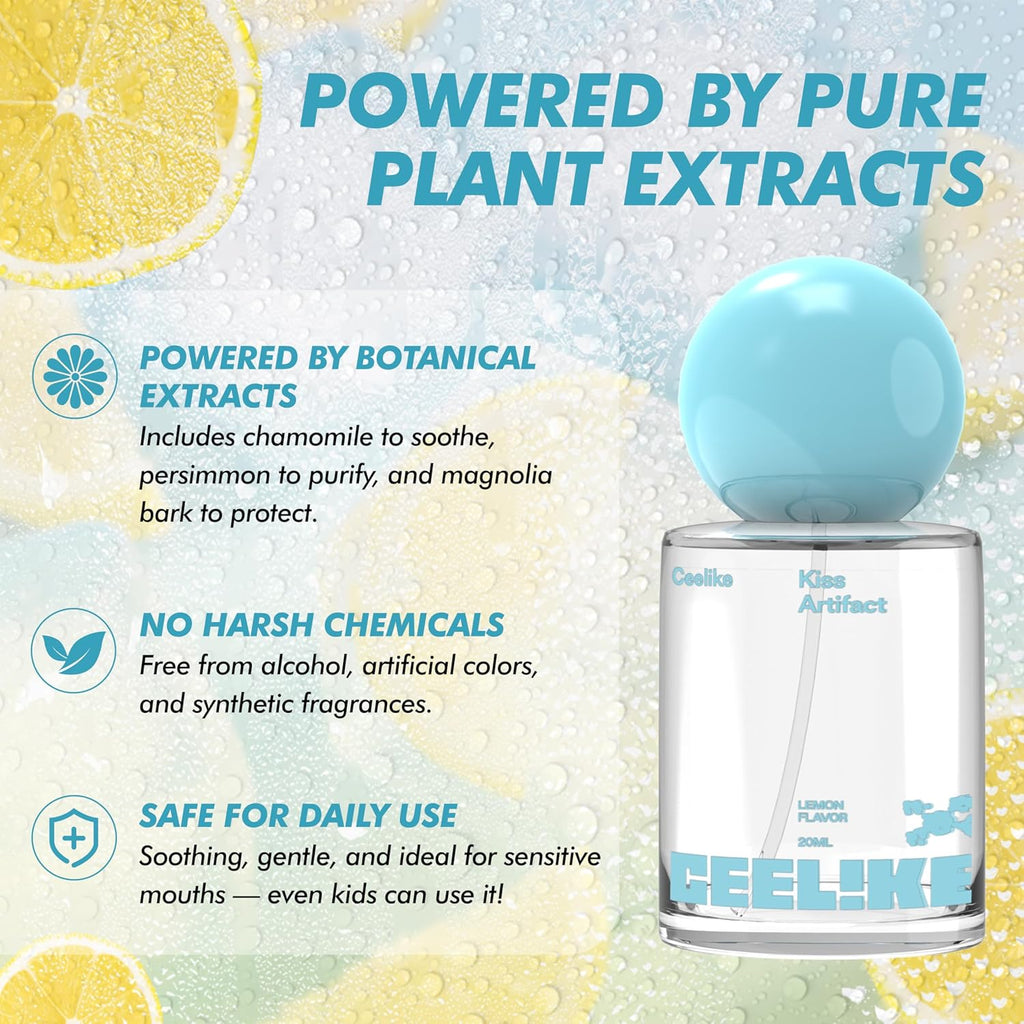 Oral Spray – Fresh Breath, Dual Cooling Experience & Convenient On-The-Go Design – Perfect for Freshening Breath Anywhere, Anytime (Lemon, 2 Count)