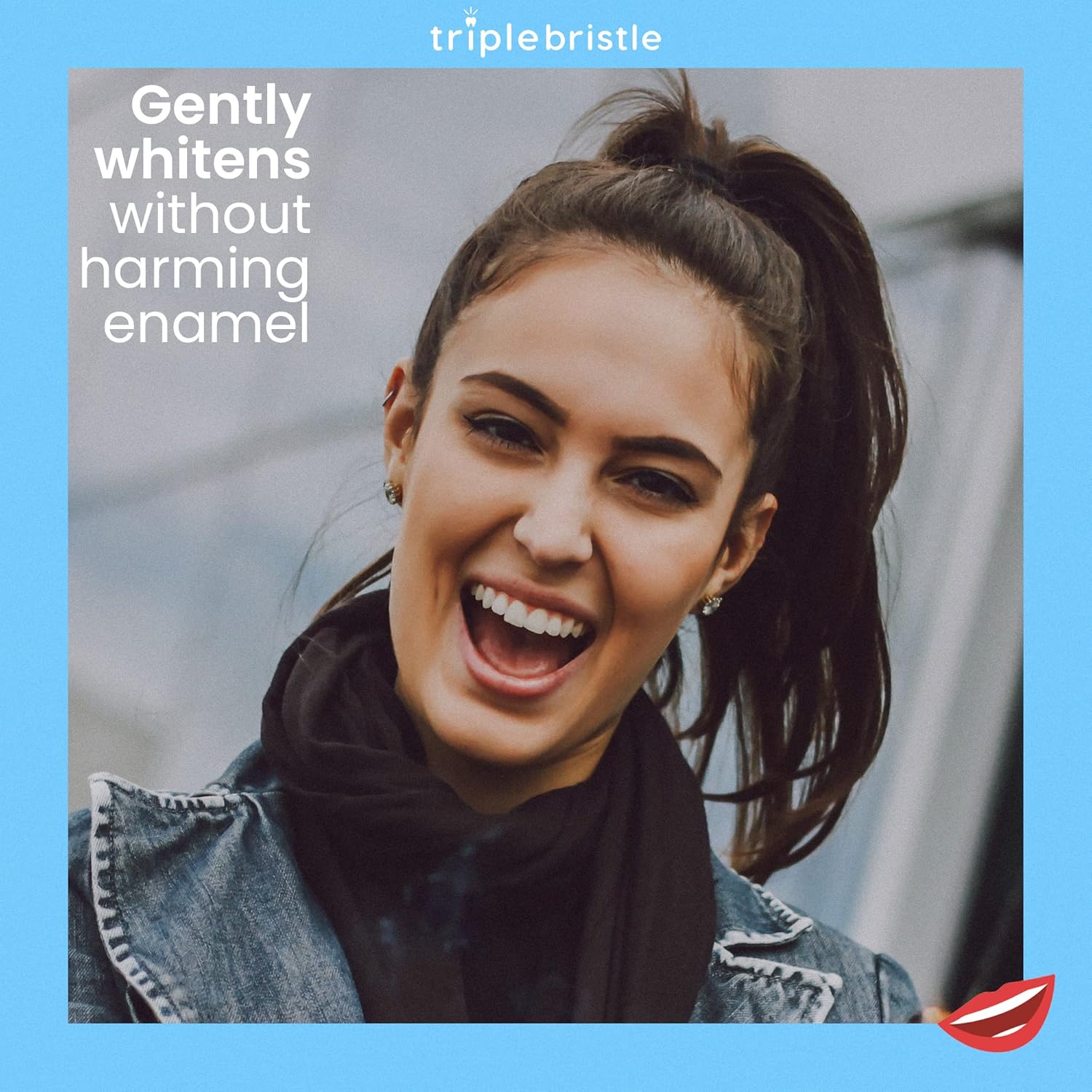 Triple Bristle Teeth Whitening Strips, Sensitive Teeth Friendly, 14 Whitening Strips Per Box, Mint and Coconut Teeth Whitening Strip, Enamel Safe - Without Sensitivity, 2 Pack