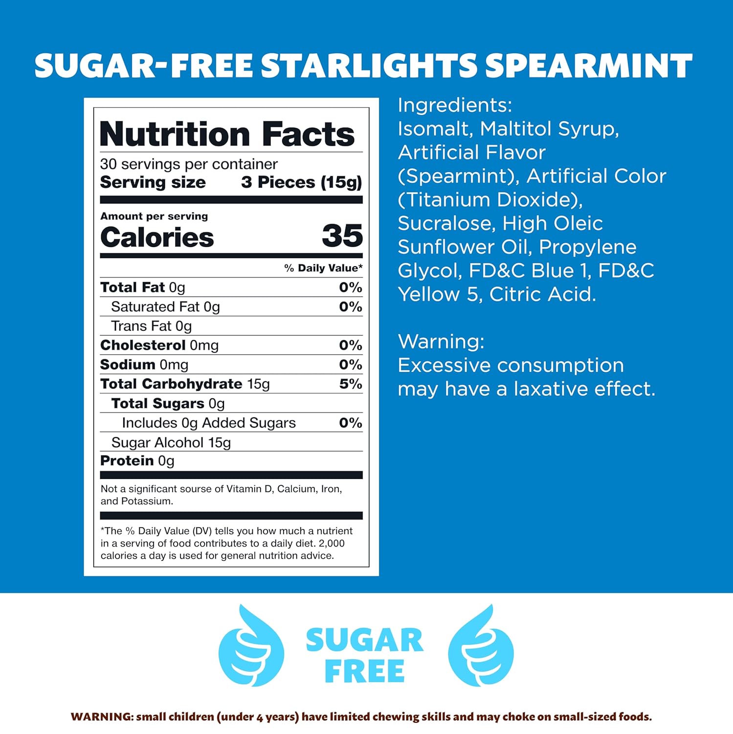 Sugar-Free Starlights Spearmint Hard Candy, 1-Pound Pack (Pack of 2)