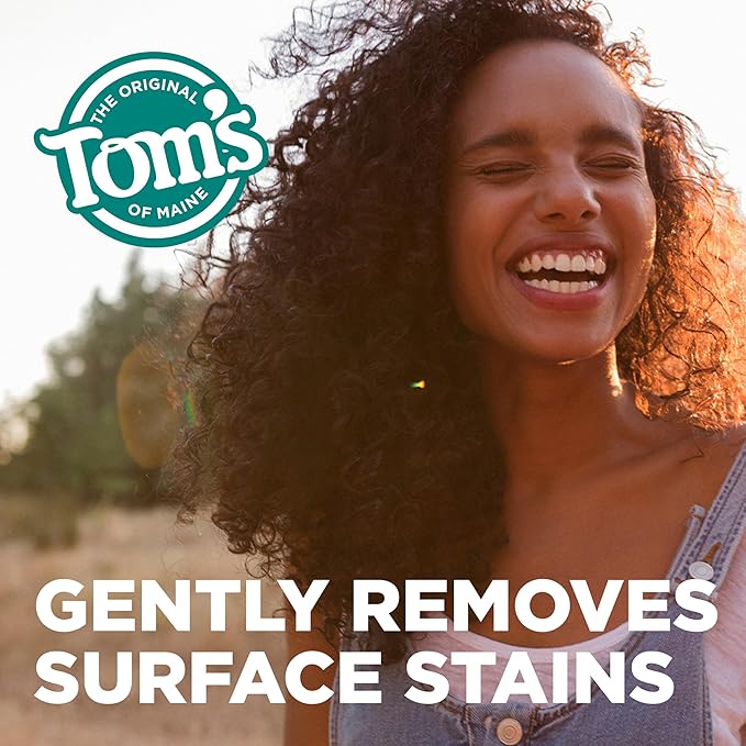 Tom’s of Maine Natural Activated Charcoal Toothpaste with Fluoride, Peppermint, 3 Pack, 4.0 Oz