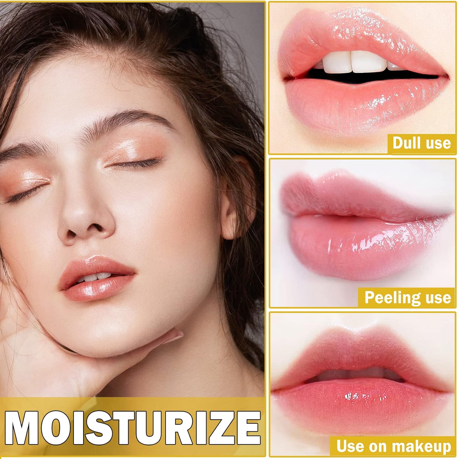 2PCS Bee Lip Balm Honey Pot Honey Lip Balm Sleeping Lip Mask Silky Hydrating Bee Lip Balm Lip Mask Overnight Lip Care Products