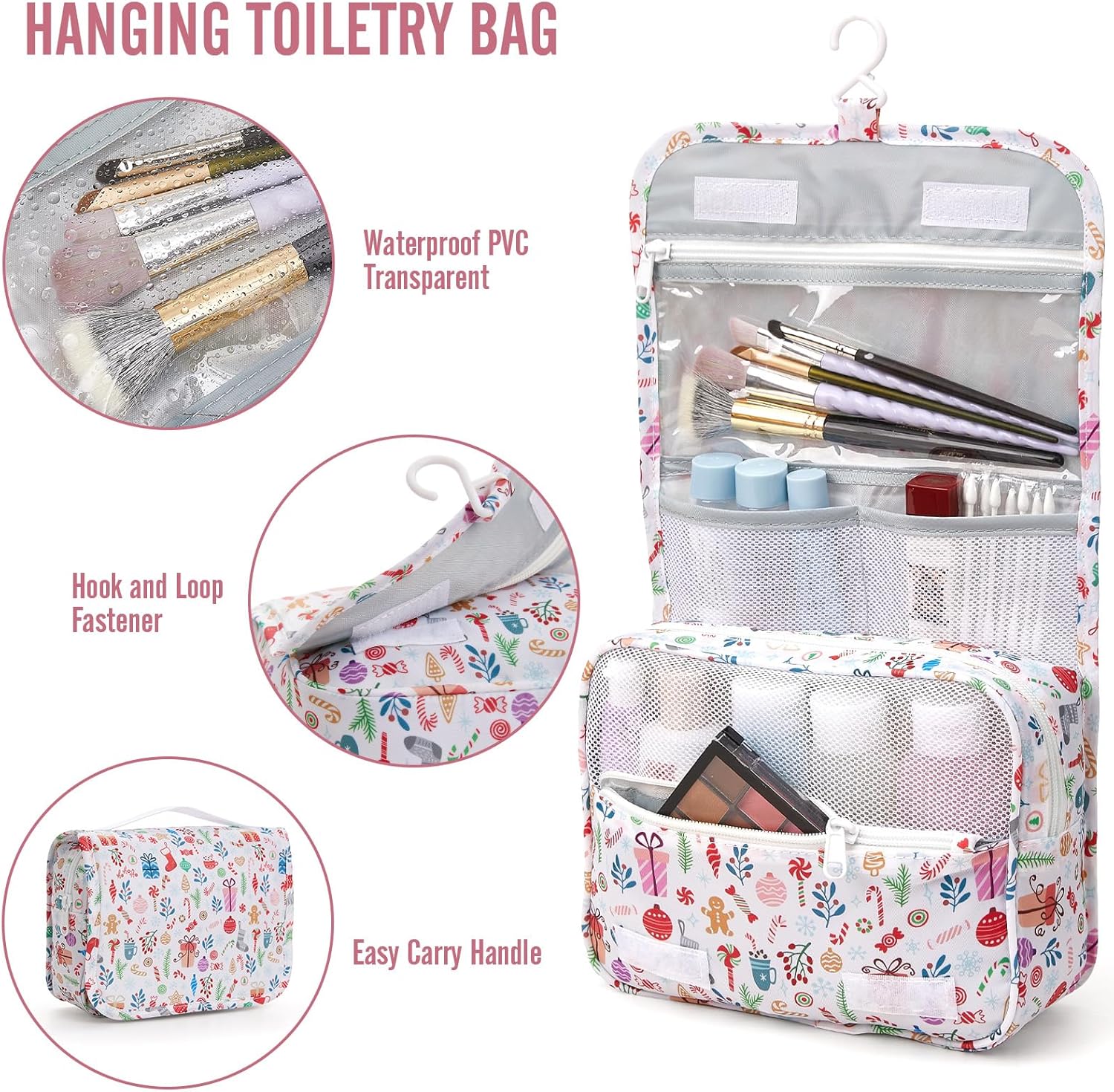 Veken 8 Set Packing Cubes for Travel Kids, Beach Vacation Essentials Accessories for Cruise Ship, Suitcase Organizer Bags for Luggage with Hanging Toiletry & Shoe Bag, Birthday Gifts for Women Mom Her