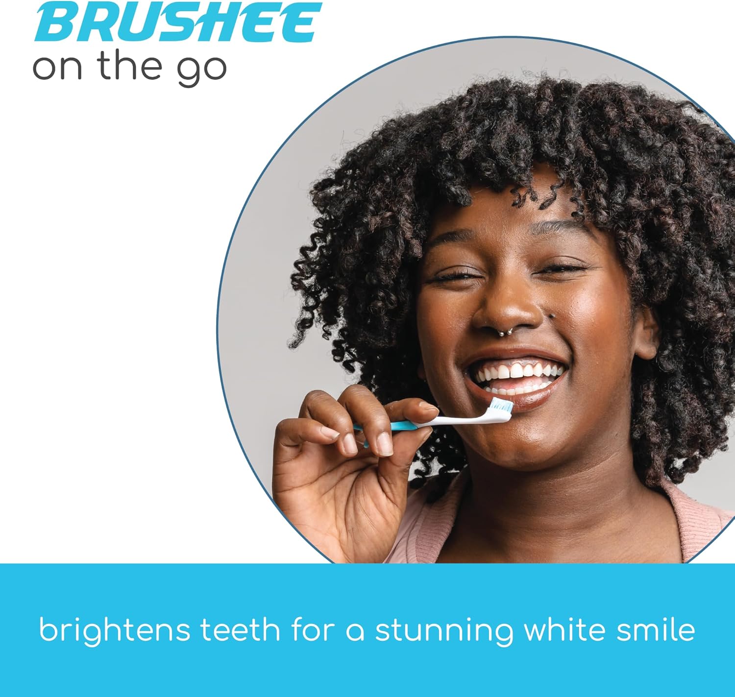 Brushee The Evolution Oral Care Whitening | Prepasted On-The-Go Whitening Toothbrushes | 4-in-1 (Paste + Brush + Floss + Pick) | Individually Wrapped | Disposable | Travel Toothbrushes (Pack of 36)