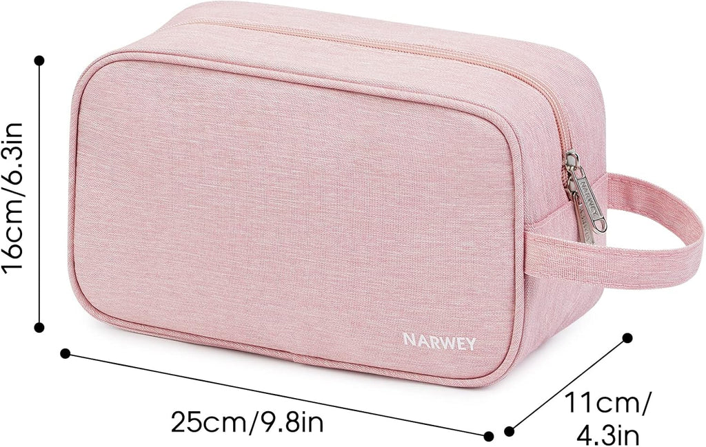 Narwey Travel Toiletry Bag for Women Traveling Dopp Kit Men Travel Bag for Toiletries Cosmetic Bag Makeup Bag Medicine Bag for Traveling