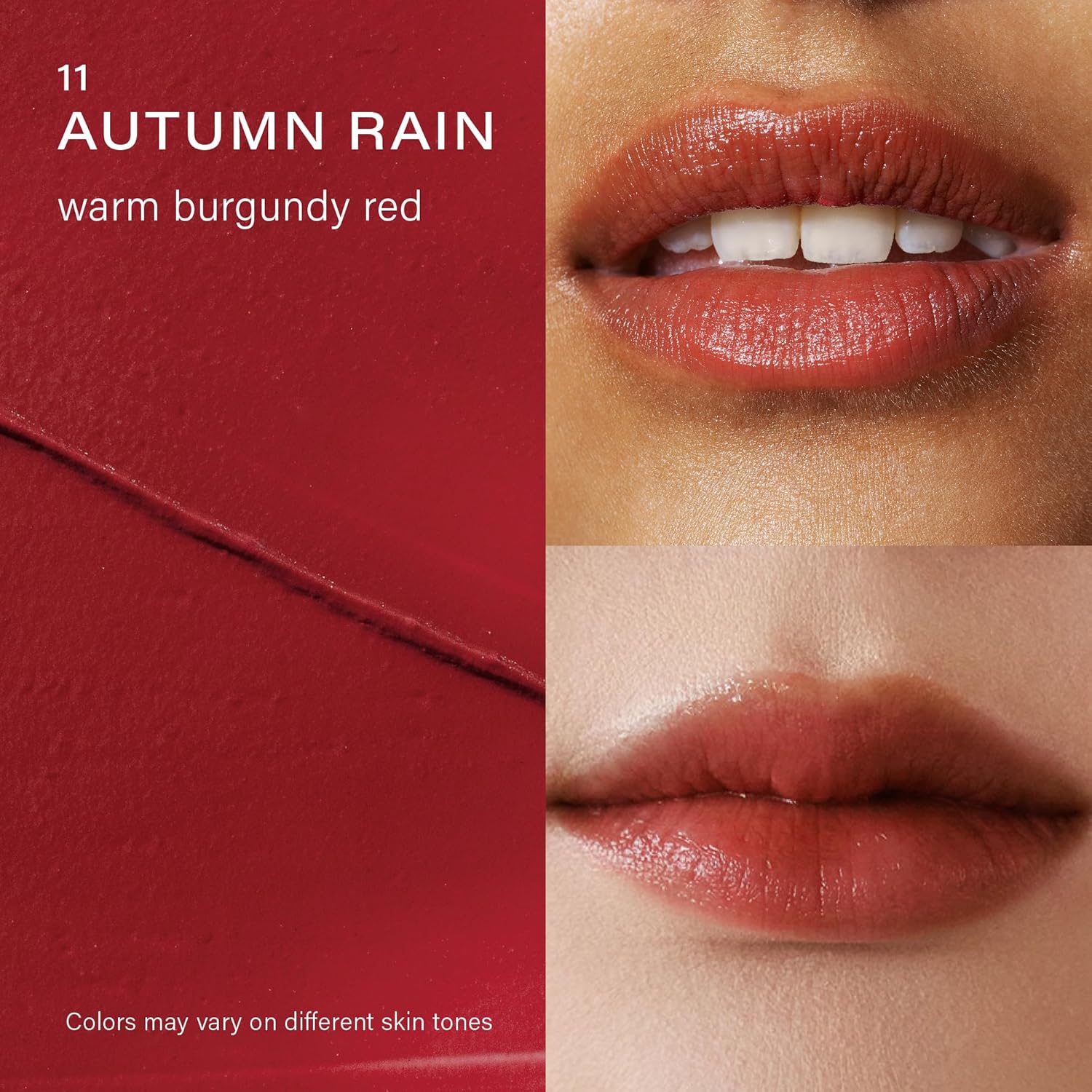 Melixir Vegan Lip Butter (12 Colors), Hydrating Tinted Lip Balm Stick, Bee-Free, Petrolatum-Free, Plant-Based, Moisturizes Dry & Chapped Lips With Shea Butter, Sheer, Natural Finish - #11 Autumn Rain