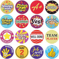 1000 Piece Kids Reward Stickers, Fun Motivational and Praise Kids Stickers to Motivate Responsibility & Good Habits,Teacher Supplies for Classroom (1" and 2 Rolls)