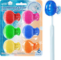 UCEC Travel Toothbrush Head Covers, Toothbrush Cover Caps Case, Tooth Brush Head Case Plastic Clip, for Household Travel, Fits Electronic and Manual Toothbrushes, 6 Packs