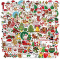 100 Pcs Christmas Stickers for Kids Classroom by Taeekiy,Christmas Party Favors,Cute Happy Holiday Stickers for Water Bottles,Laptop,Phone Etc.Winter Xmas Stickers for Adults Boys Girls
