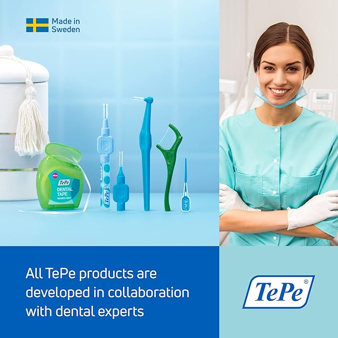 TePe Implant Orthodontic Soft Toothbrush – Extra Narrow Brush Head Thin Neck 1Pk (Pack of 2)