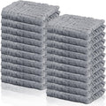 Breling 20 Pcs Baby Muslin Washcloth 12 x 12 Inch 100% Cotton Soft and Absorbent Muslin Washcloth Burp Cloth Wipe Newborn Face Towel for Baby Boy Girl Sensitive Skin(Gray)