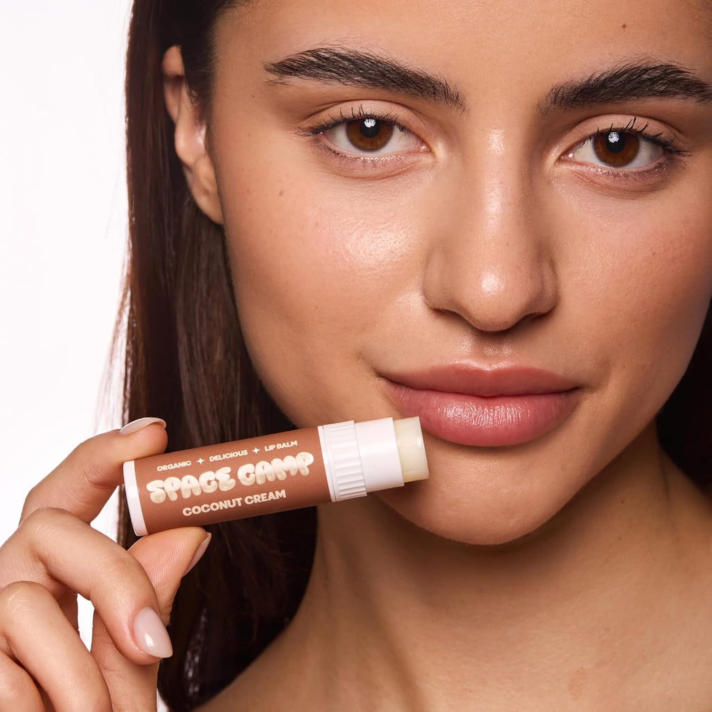 Wellness Jumbo Lip Balm - Coconut Cream Organic Flavored Balm (2 Pack)