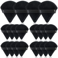 Thrilez 20pcs Triangle Powder Puff, Loose Powder Puffs Makeup Puff for Face Powder, Setting Powder Puff for Make Up, Face Puff Pads for Press Powder, Sponge Powder Applicator for Face and Eye (Black)
