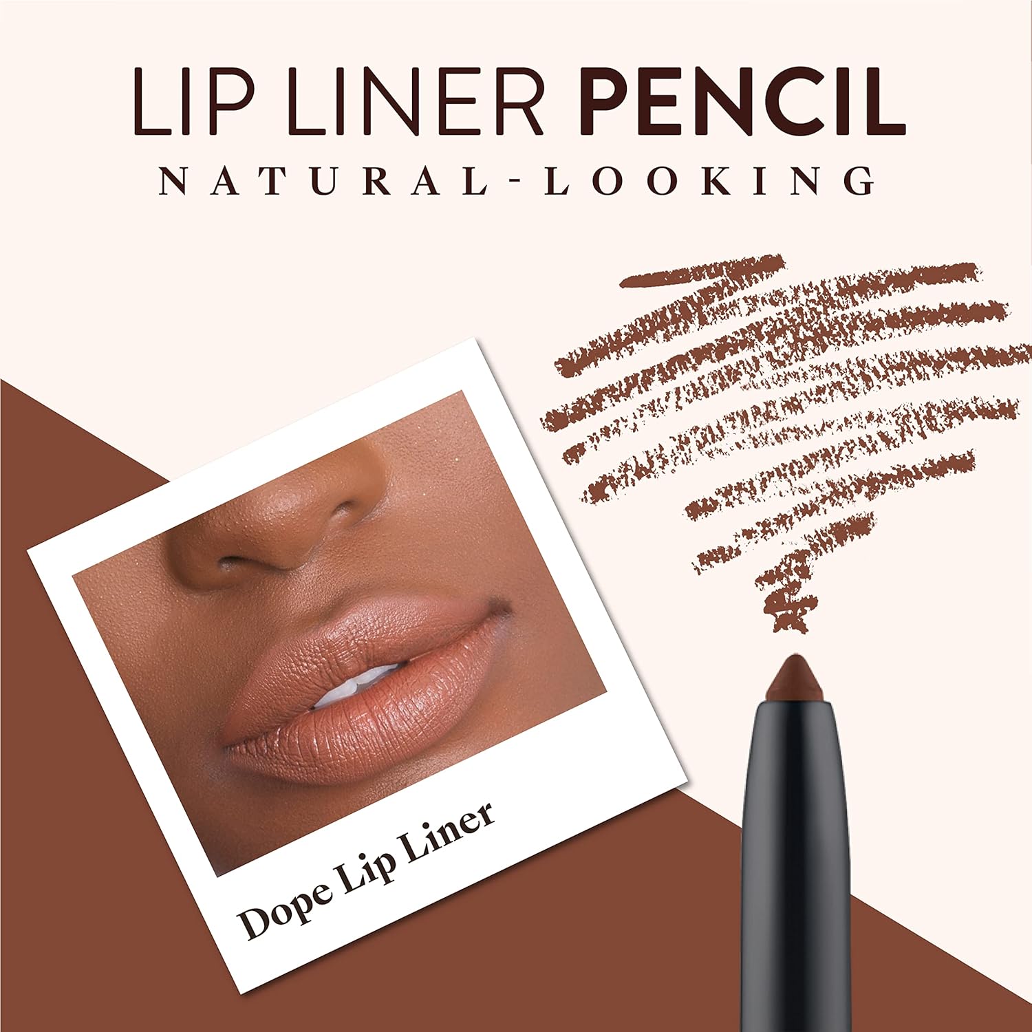 Mented Cosmetics Lip Liner for Women, Dark Brown Lipliner Lip Pencil, Waterproof Lipliner, Vegan + Cruelty Free Makeup, Dope