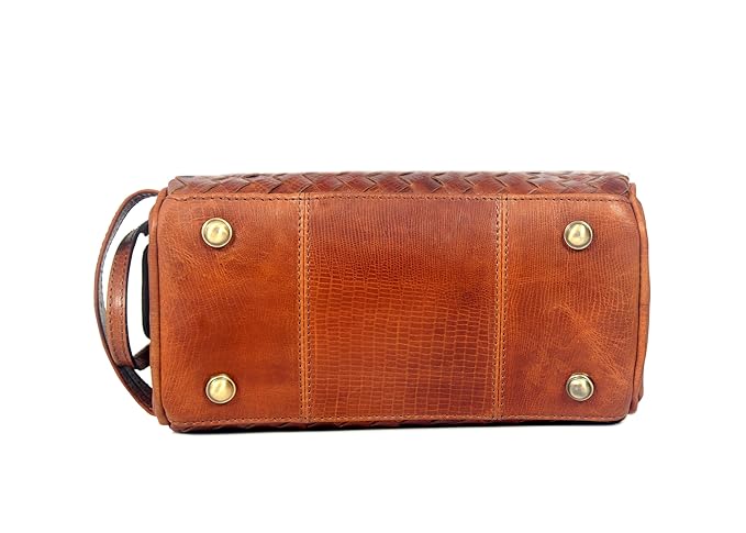 10" Premium Leather Toiletry Travel Pouch With Waterproof Lining | King-Size Handcrafted Vintage Dopp - Kit Gift for Father's Day By Aaron Leather Goods