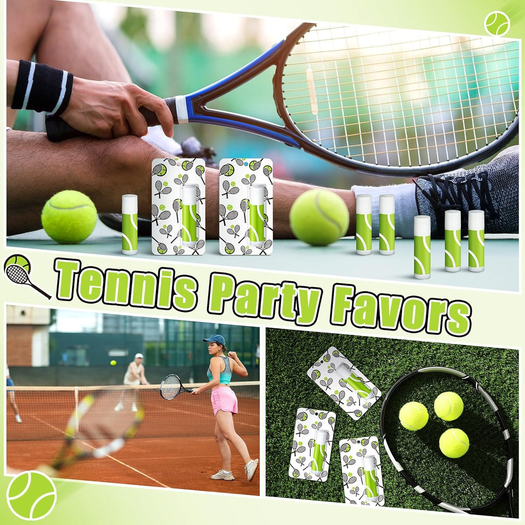 35 Pack Christmas Lip Balm Gifts Bulk Tennis Party Favors Christmas Tennis Sports Team Inspirational Gifts for Women Sports Lovers Players Team Teen Adults Coach Xmas Stocking Stuffers