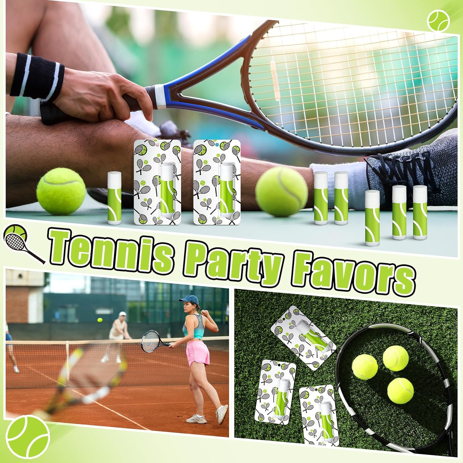 35 Pack Christmas Lip Balm Gifts Bulk Tennis Party Favors Christmas Tennis Sports Team Inspirational Gifts for Women Sports Lovers Players Team Teen Adults Coach Xmas Stocking Stuffers