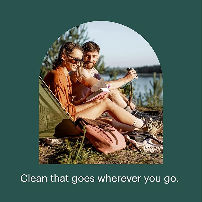 Brondell GoSpa Advanced Portable Bidet for Travel–Pop-Up Nozzle System –High-Quality Compact Bidet with Discreet Travel Bag for Convenient Storage–400mL, Blue