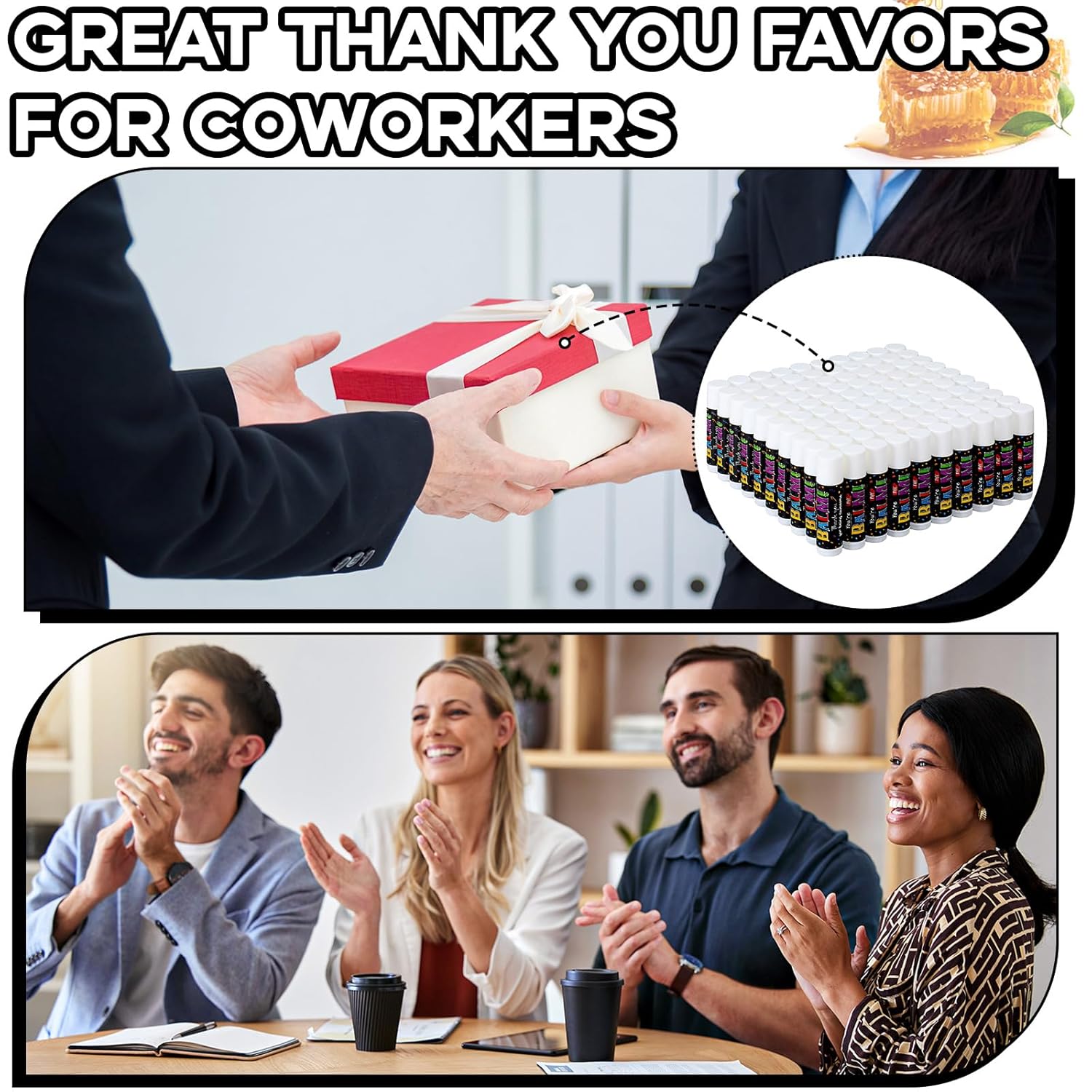 Christmas Appreciation Gifts Bulk Lip Balms Employee Team Appreciation Thank You Gifts Party Favors Stocking Stuffers for Xmas Nurse Teachers Volunteers Coworkers Staff(150 Pack)