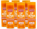 O'Keeffe's Lip Repair Unscented Lip Balm for Dry, Cracked Lips - Stick (6 Pack) - Moisturizer for Very Dry Lips