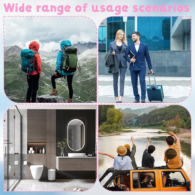 6pcs Travel Toothbrush Mini Portable Toothbrush Set Travels Size Toothbrushes Folding Traveling Tooth Brush with Case for Women Home Camping Hiking Soft Bristle