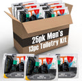 25 Pack of Homeless Care Package Supplies Bulk Summer Hygiene Travel Kits for Men, 13 Piece Travel Size Toiletries, Summer Homeless Essentials Supplies in Bulk