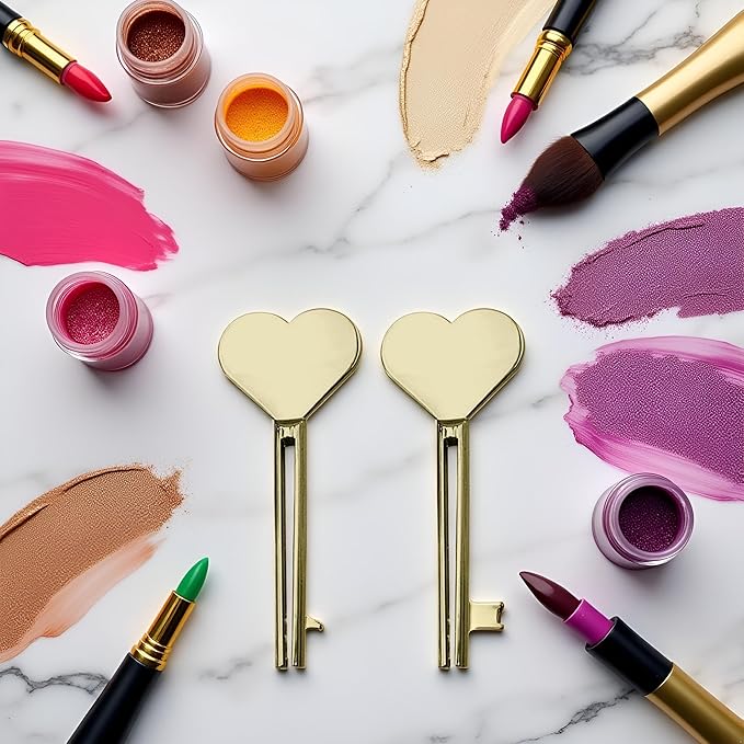 2Pcs Gold Toothpaste Tube Key, Stainless Steel Toothpaste Roller Tube Wringer, Tube Key Tooth Paste Squeezer, Metal Tube Squeezer Key Suitable for Save Toothpaste, Creams, Paint, Cosmetic, Hair Dye