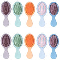 10Pcs Mini Hair Brush, Travel Detangling Brush for Girls Boys Kids Women Men, Pocket Small Hairbrush for Thick Curly Thin Long Short Wet or Dry Hair No Tangle
