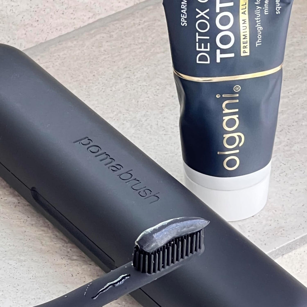 | Detox Charcoal Toothpaste | Natural Whitening Formula with Activated Charcoal | Gentle Whitening Toothpaste | Freshens Breath | Gum Health | Fluoride-Free | Safe for Kids | 2.53 Fl.Oz