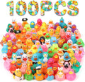 100 Pack Rubber Ducks in Bulk, Assorted Duckies for Jeeps Ducking, Rubber Duckies for Baby Bath Toys, Kids Bath Pool Toys Birthday Gifts Party Favors