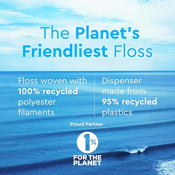 Smile Expanding Floss, Premium Woven Dental Floss with Natural Plant-Based Wax, Soft on Teeth & Gums, Mint Scent, PTFE & PFAS Free, Cruelty Free (4-Pack, 30 Yards Each)