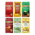 Twinings Variety Pack Tea Bags, 25 Count (Pack of 6) Includes English Breakfast, Earl Grey, Lemon Ginger, Peppermint, Green, and Chai, Enjoy Hot or Iced, 150 Teabags
