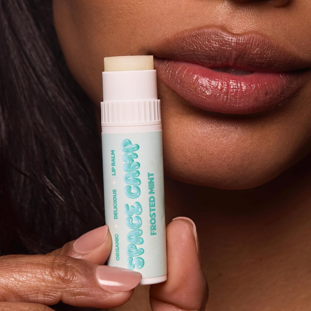 Wellness Jumbo Lip Balm - Frosted Mint Organic Flavored Balm (2 Pack)