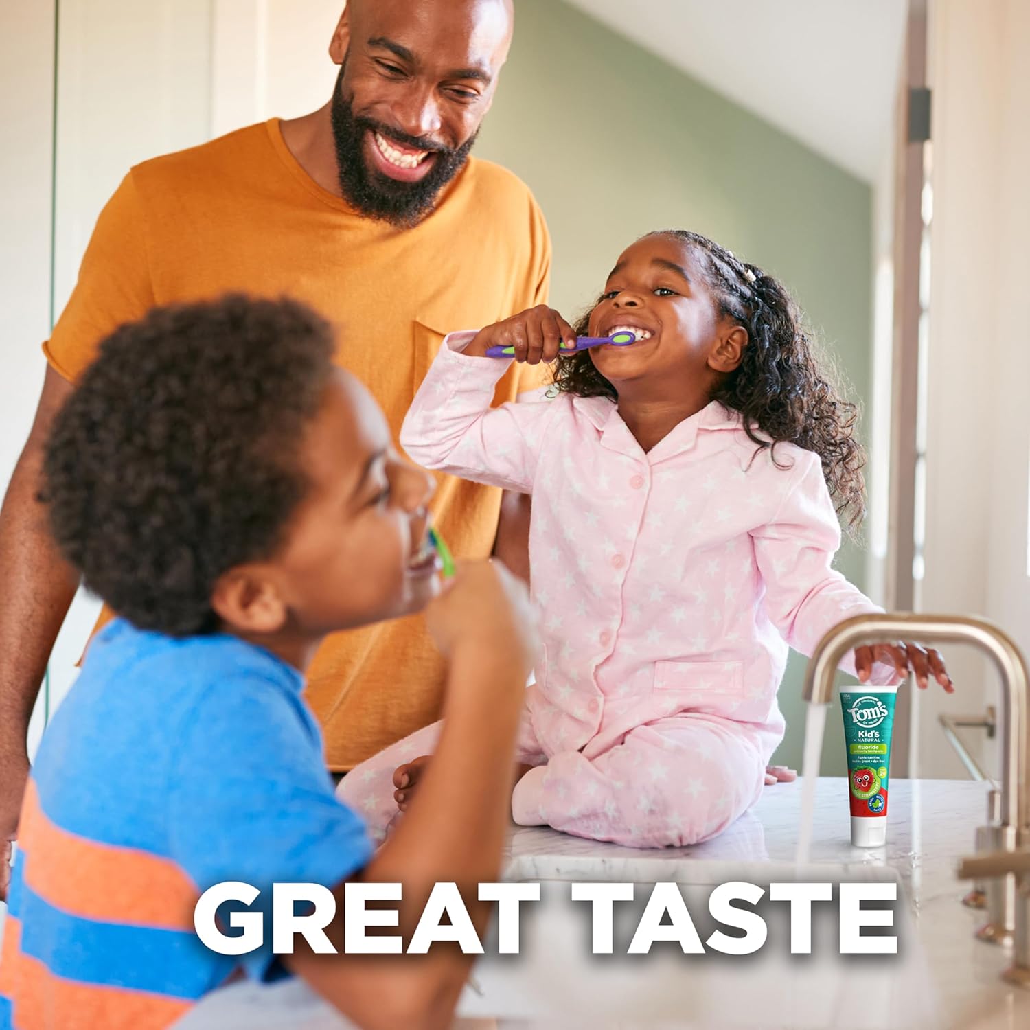 Tom's of Maine ADA Approved Fluoride Kids Toothpaste, Natural Toothpaste, Dye Free, No Artificial Preservatives, Silly Strawberry, 5.1 oz. 3-Pack (Packaging May Vary)