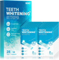 Oralfree Natural Teeth Whitening Strips - Sensitive Teeth Whitener - Enamel Safe Teeth Whitening Kit with Hydrogen Peroxide for Coffee, Wine, Tobacco, and Other Stains, 28 Strips (14 Treatment), Mint