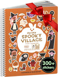 Spooky Village Halloween Stickers for Kids by Cupkin, Toddler Sticker Book, Toys Activity Book, Toddler Travel Essentials, 300+ Halloween Stickers + 8 Sticker Scenes and Coloring Pages