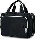 Narwey Travel Toiletry Bag for Women Large Hanging Makeup Bag Organizer Toiletries Bag for Full Size Essentials Accessories Cosmetics (Black (Large))