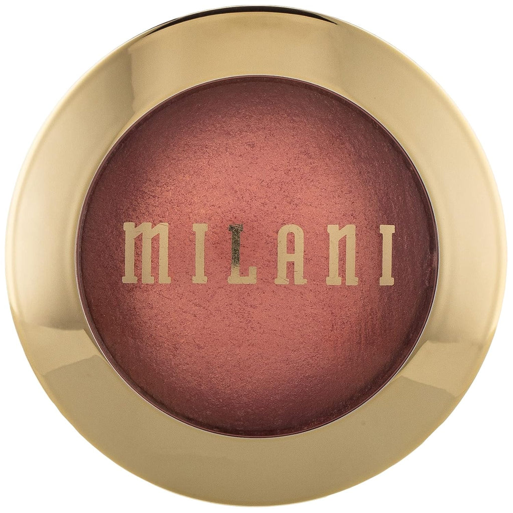 Milani Baked Blush, Powder Blush for Cheeks, Cruelty Free Makeup - Shape, Contour & Highlight Face for a Shimmery or Matte Finish - Bella Bellini