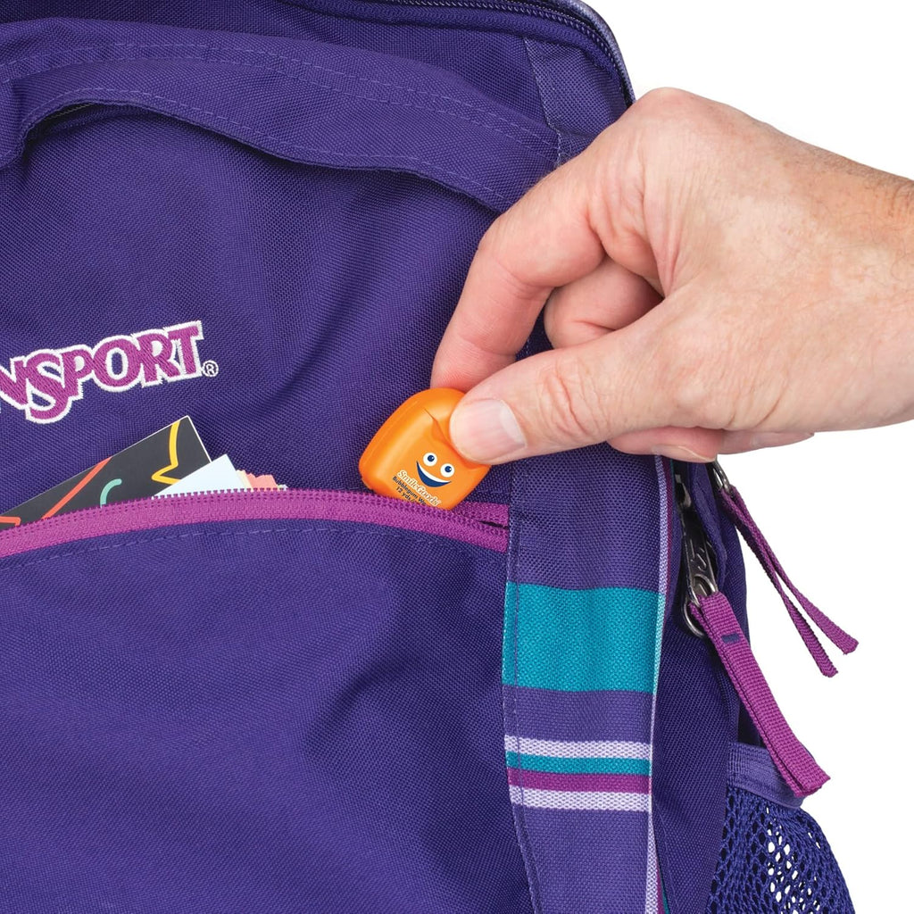 Practicon SmileGoods Cuties Bubblegum Waxed 12 Yard Dental Floss, Mini Sample Size Floss for Giveaways, Travel, Kids, Adults, Patients, Assorted Bright Colors with Display Canister, Bulk 72 Pack