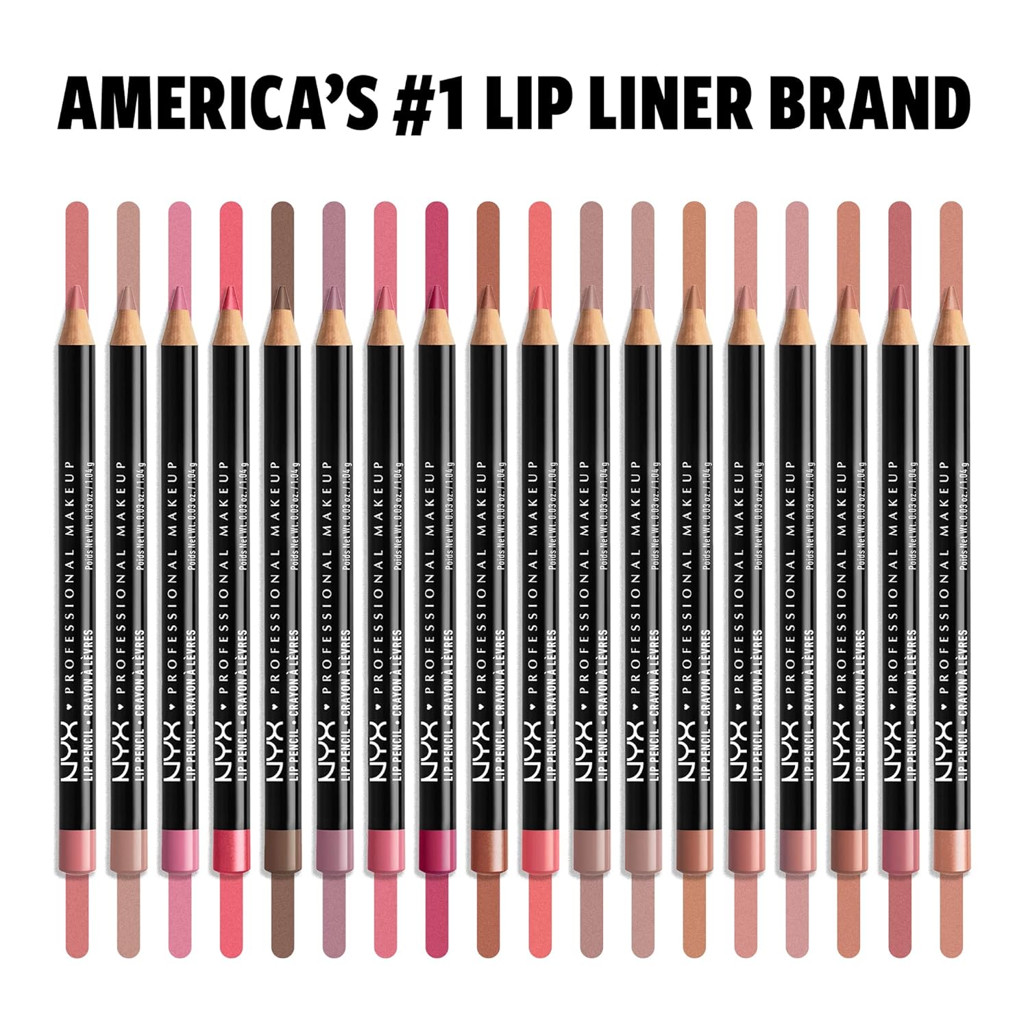 NYX PROFESSIONAL MAKEUP Slim Lip Pencil, Long-Lasting Creamy Lip Liner - Hot Red (Pack of 2)