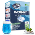120 units Overnight Retainer & Denture Cleaning Tablets- Extra Strength, Best Cleaner Removes Bad Odor, Plaque, Stains from Retainers, Night Guards, Mouth Guard, & Dental Appliances.
