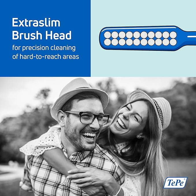 TePe Implant Orthodontic Soft Toothbrush – Extra Narrow Brush Head Thin Neck 1Pk (Pack of 2)