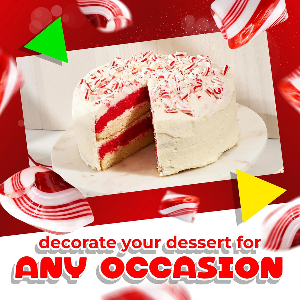 Peppermint Twists Hard Candy | 1 Pound Bag | Individually Wrapped Refreshing Mints