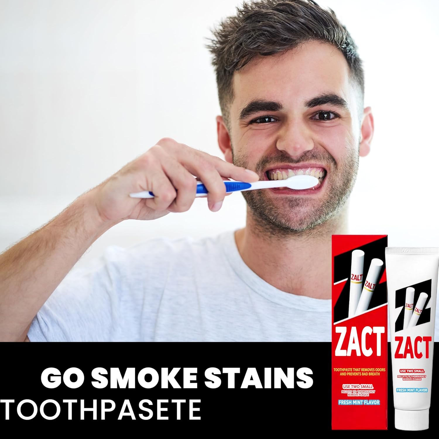 Smokers Toothpaste，Removes Tobacco and Tea Stains，removes Yellowing, and removes Bad Breath (2)